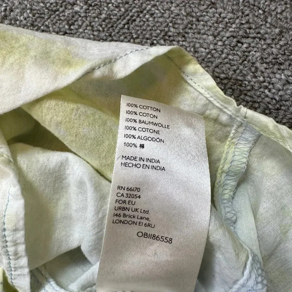 Anthropologie Pilcro And The Letterpress X-Small Button Down Tie Dye Yellow - Picture 6 of 6